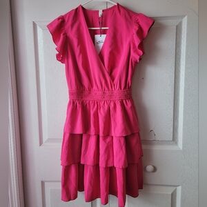 NWT Byinns Pink Ruffled Dress